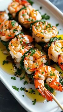 How to Cook HaLaL Keto Garlic Butter Shrimp Skewers #food #foodie