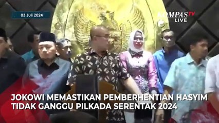 Download Video: Presiden Jokowi Buka Suara usai Ketua KPU Hasyim Asyari Dipecat DKPP