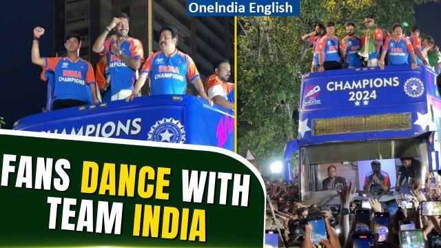 Team India Victory Celebrations: Fans Dance With Team India in Open Bus During Historic Celebrations