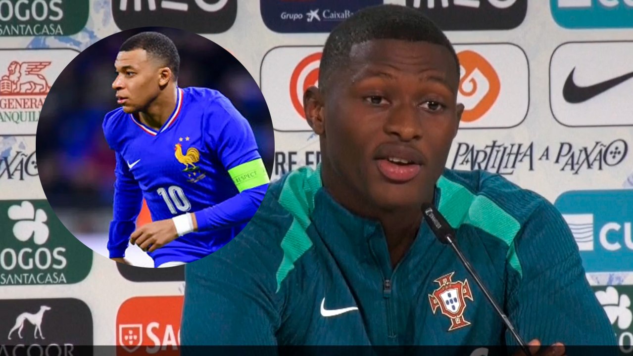 Portugal y Nuno Mendez harán todo para detener a Mbappe "Vamos a hacer lo posible para pararle"