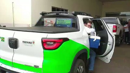 Secretaria de Saúde do Paraná entrega a medicação para o tratamento da pequena Yasmin