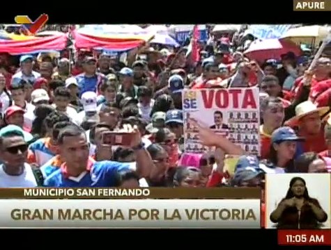 Apureños del mcpio. San Fernando se movilizaron en Gran Marcha por la Victoria