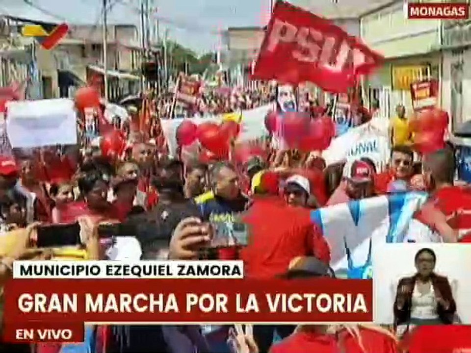 Monagas | Habitantes del mcpio. Ezequiel Zamora se movilizaron en Gran marcha por la Victoria