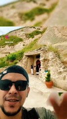 رجل تركي يجعل من جبل بيته