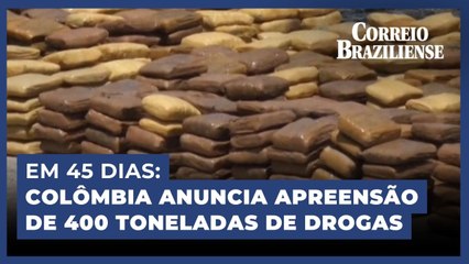 EM MEGAOPERAÇÃO, ARMADA COLOMBIANA ANUNCIA APREENSÃO DE GRANDE QUANTIDADE DE ENTORPECENTES ENVOLVENDO 62 PAÍSES