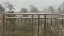 Hurricane Beryl sweeps through with powerful winds and rain