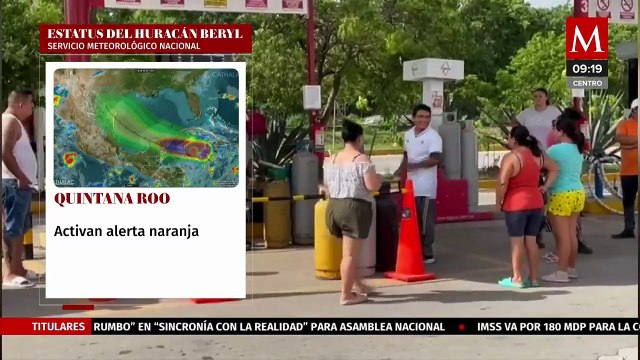 Quintana Roo en alerta naranja previo a llegada del huracán 'Beryl'