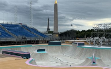 Download Video: JO Paris 2024 : 4 arénas, 330 000 spectateurs… On a visité le parc urbain place de la Concorde