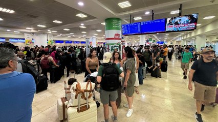 Las preparaciones en Cancún ante la llegada de 'Beryl'