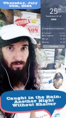 Caught in the Rain: Another Night Without Shelter