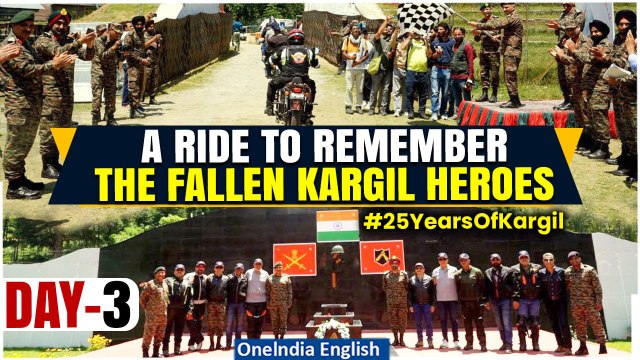 Kargil Chronicles: Day 3 of Epic Motorcycle Expedition Honouring Fallen Kargil Heroes |Oneindia News