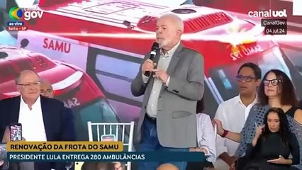 Lula debocha de ausência de Tarcísio: "Não quero casar com o governador"; assista