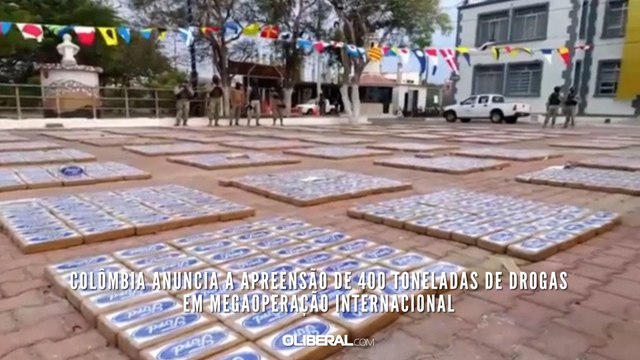 Colômbia anuncia a apreensão de 400 toneladas de drogas em megaoperação internacional