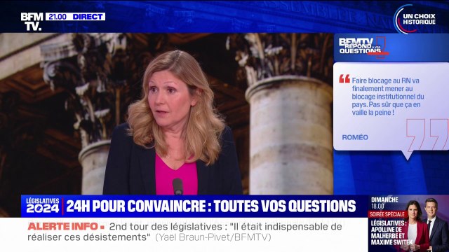 Yaël Braun-Pivet, présidente sortante de l'Assemblée nationale: J'ai toujours prôné les coalitions