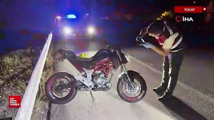 Tokat'ta iki motosiklet tutkunu kaza yaptı