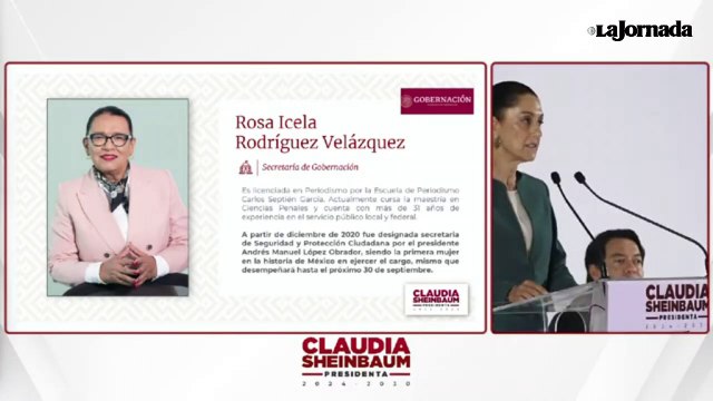 García Harfuch y Rosa Icela Rodríguez se suman a gabinete de Sheinbaum