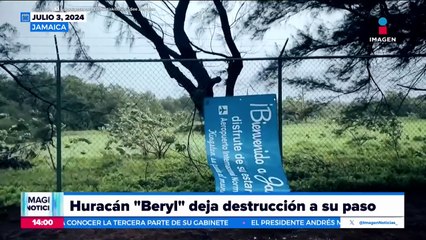 El huracán “Beryl” deja destrucción a su paso