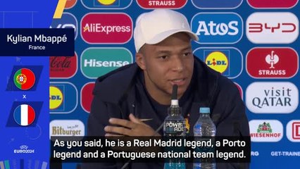 Mbappe has 'nothing but respect' for 'legend' Pepe