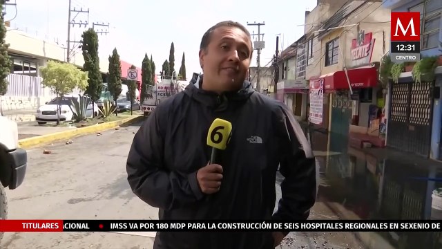 Siguen las inundaciones por intensas lluvias en Ecatepec y Chalco