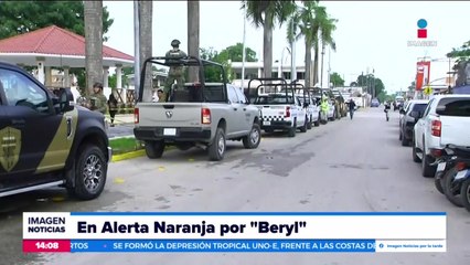 Quintana Roo se encuentra en alerta naranja ante la llegada de “Beryl”