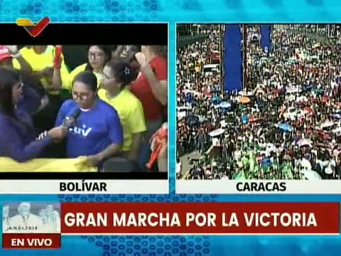 Pueblo del estado Bolívar se moviliza en respaldo al candidato Nicolás Maduro