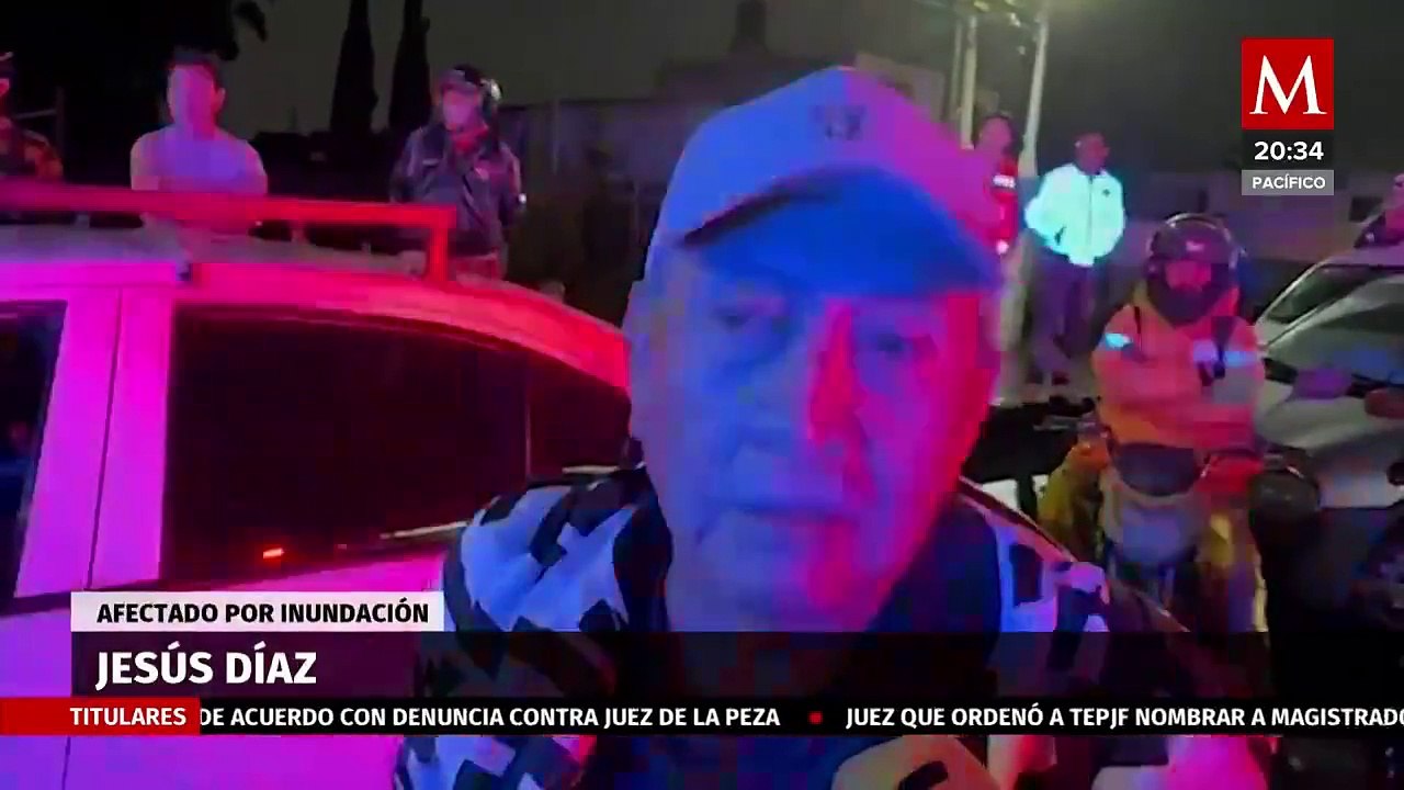 Inundaciones por fuertes lluvias están afectando a los habitantes de Ecatepec