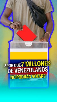 De los 7.7 millones de venezolanos que están en el exterior, solo 107 mil podrán votar fuera del país.