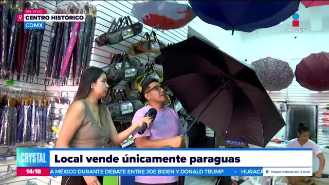 En este local del Centro Histórico podrás encontrar una gran variedad de paraguas