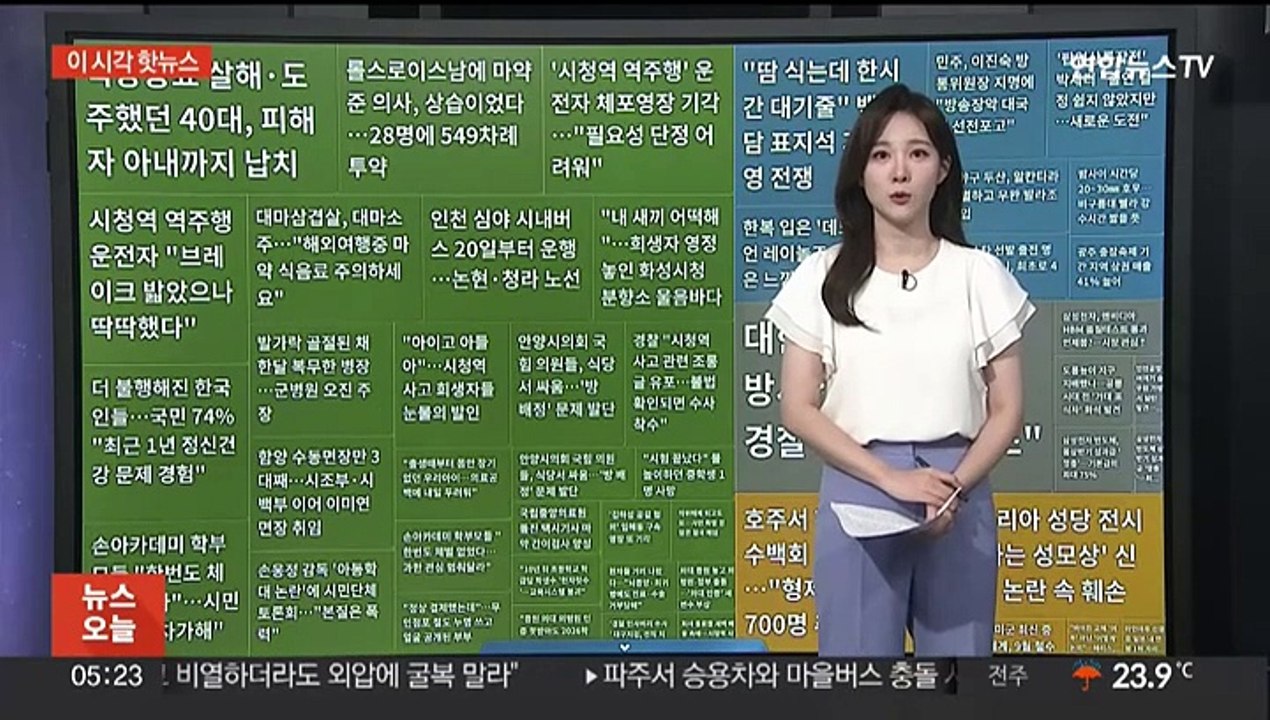 [이 시각 핫뉴스] 인천공항 여객기 타려던 승무원 가방서 실탄 外
