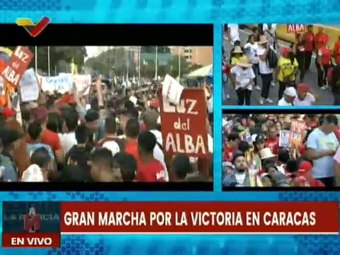Caraqueños le demuestran su amor y alegría al candidato del pueblo Nicolás Maduro