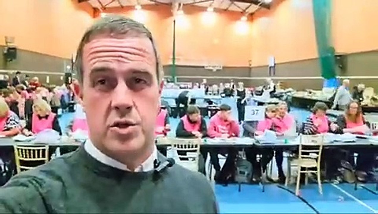 Ben Briggs is reporting live from the Ribble Valley vote count