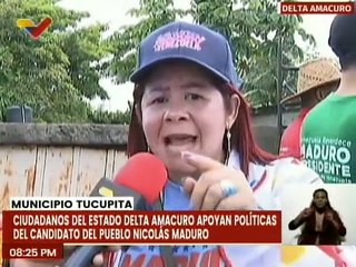 Ciudadanos del estado Delta Amacuro muestran su apoyo al candidato Nicolás Maduro