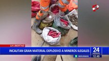 Minería ilegal: incautan cientos de explosivos, dinamitas y más material explosivo en Pataz