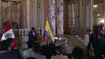 Descargar video: Presidentes de Perú y Ecuador acuerdan reforzar lucha contra crimen organizado y narcotráfico