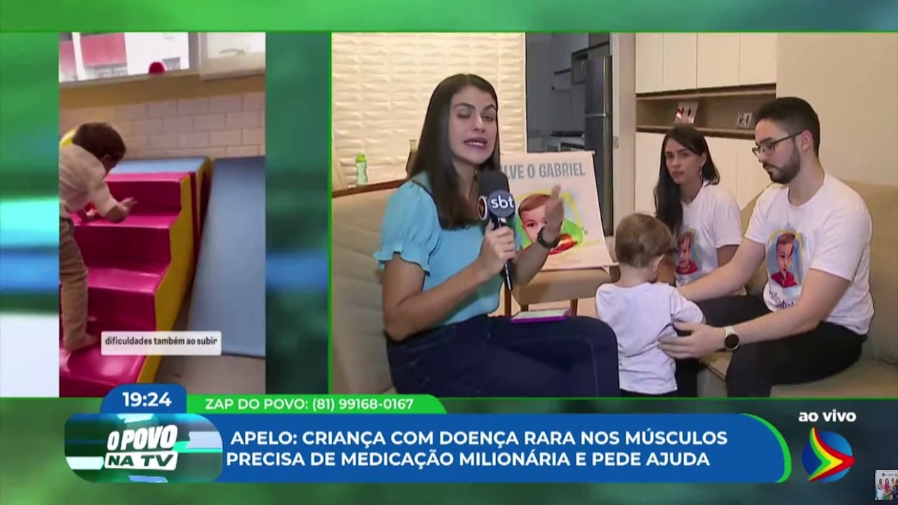 Família de menino de 2 anos com doença rara nos músculos pede ajuda para comprar medicamento milionário