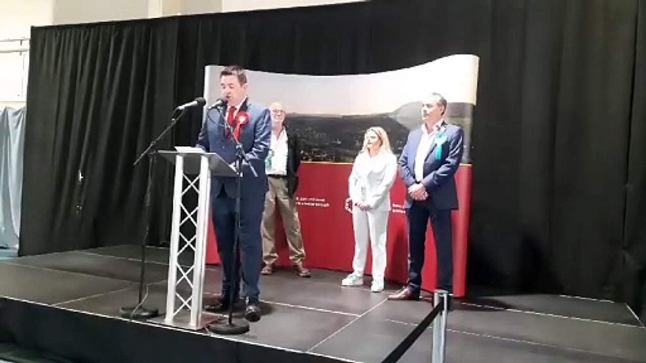 Shaun Davies' speech after winning Telford for Labour in the 2024 general election