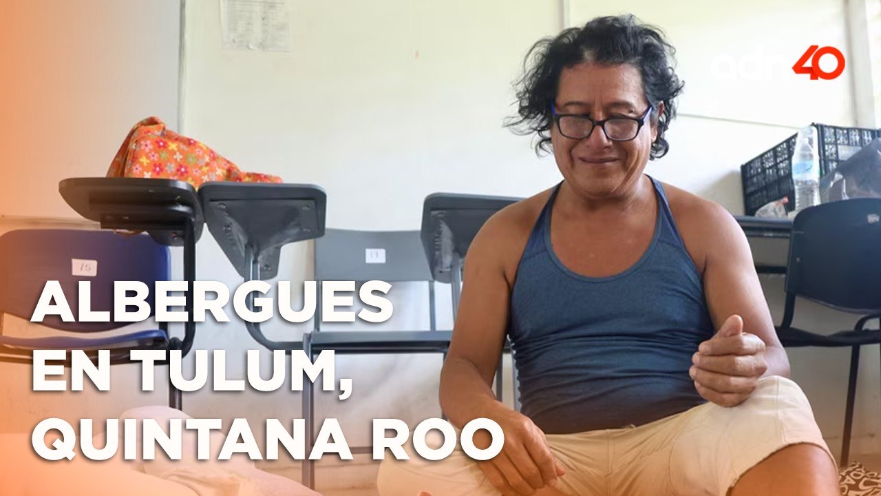 Este es el albergue principal de Tulum, Quintana Roo, ante la llegada de "Beryl"