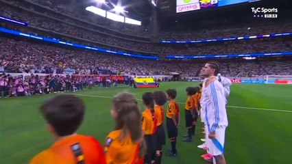 Así sonó el himno argentino en Houston