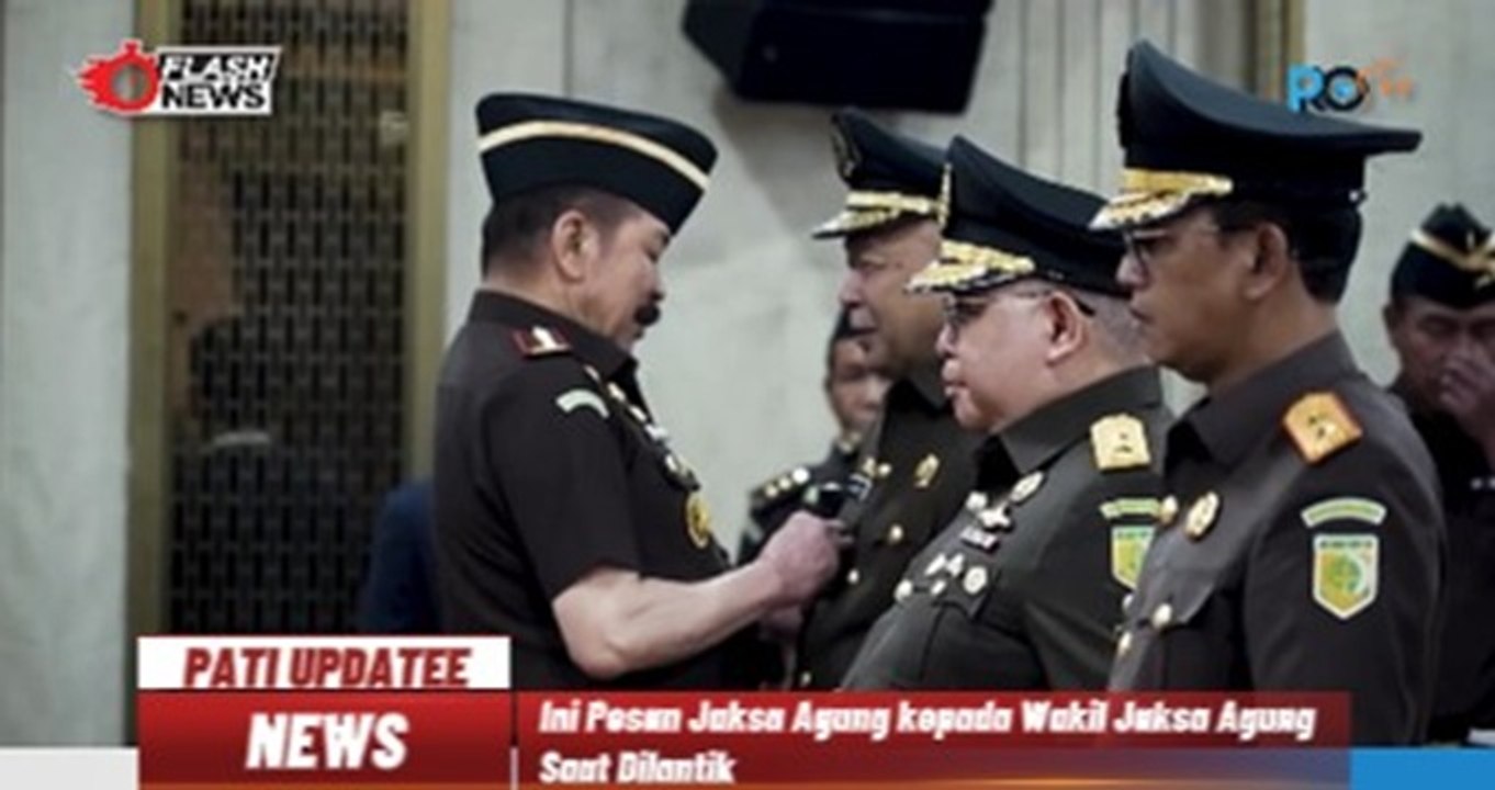 Resmi Dilantik Menjadi Wakil Jaksa Agung, Ini Pesan Jaksa Agung ST Burhanuddin kepada Feri Wibisono