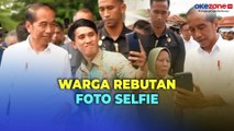 Kunjungan Kerja ke Bone, Warga Rebutan Foto Selfie dengan Jokowi saat Tinjau Sawah hingga Pasar