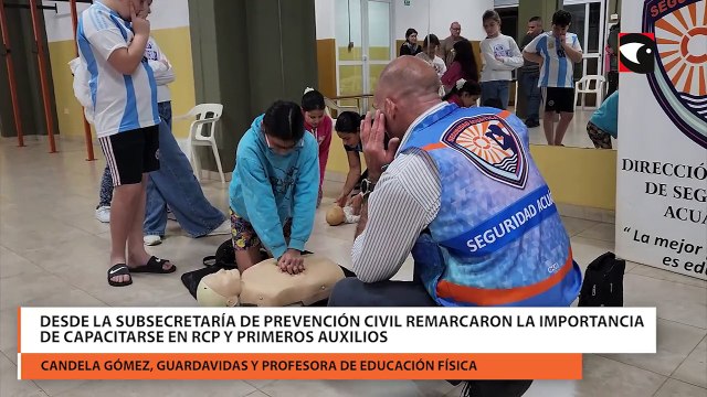 Desde la Subsecretaría de Prevención Civil remarcaron la importancia de capacitarse en RCP y primeros auxilios