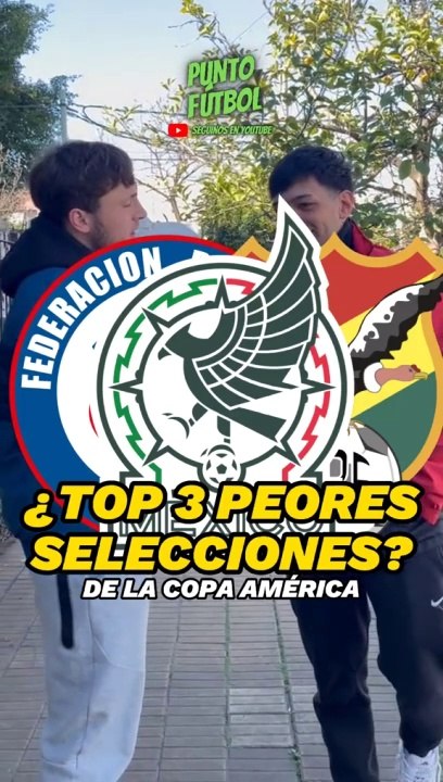 Top 3 peores selecciones de la Copa América