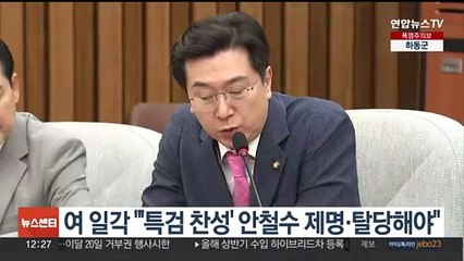 여 일각 "'특검 찬성' 안철수 제명·탈당해야"