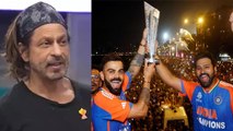 Shah Rukh Khan Emotional During Indian Cricket Team Victory Parade Marine Drive...| Boldsky