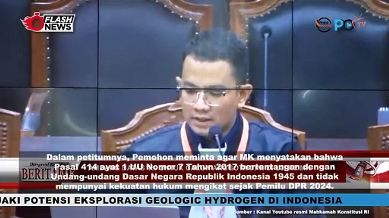 Tak Lolos Ambang Batas Parlemen Kader Partai PPP Gugat Ke MK