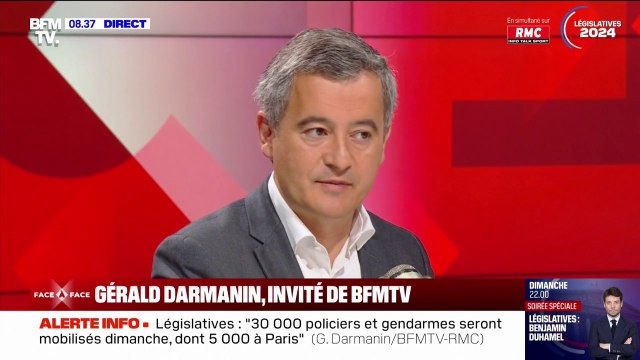 Gérald Darmanin: Si j'avais un duel RN-LFI là où j'habitais, je ne mettrais pas un bulletin de vote LFI