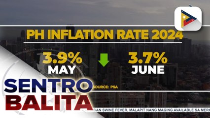 Inflation nitong Hunyo, bumagal sa 3.7% ayon sa PSA