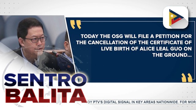 SolGen, maghahain ng petisyon para kanselahin ang Live Birth Certificate ni suspended Mayor Alice Guo