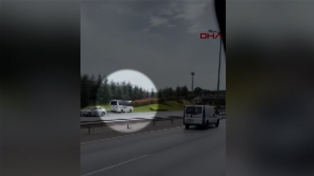 Ataşehir TEM Otoyolu’nda kilometrelerce ters yönde ilerledi