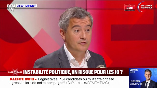 Menace terroriste: Gérald Darmanin évoque plusieurs interpellations, dans deux endroits différents avant les JO